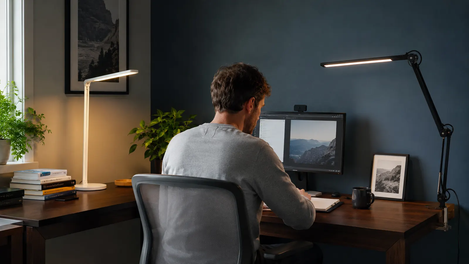 White Crown Desk Lamp vs Voncerus Clamp Lamp: Which Is Better for Remote Work?